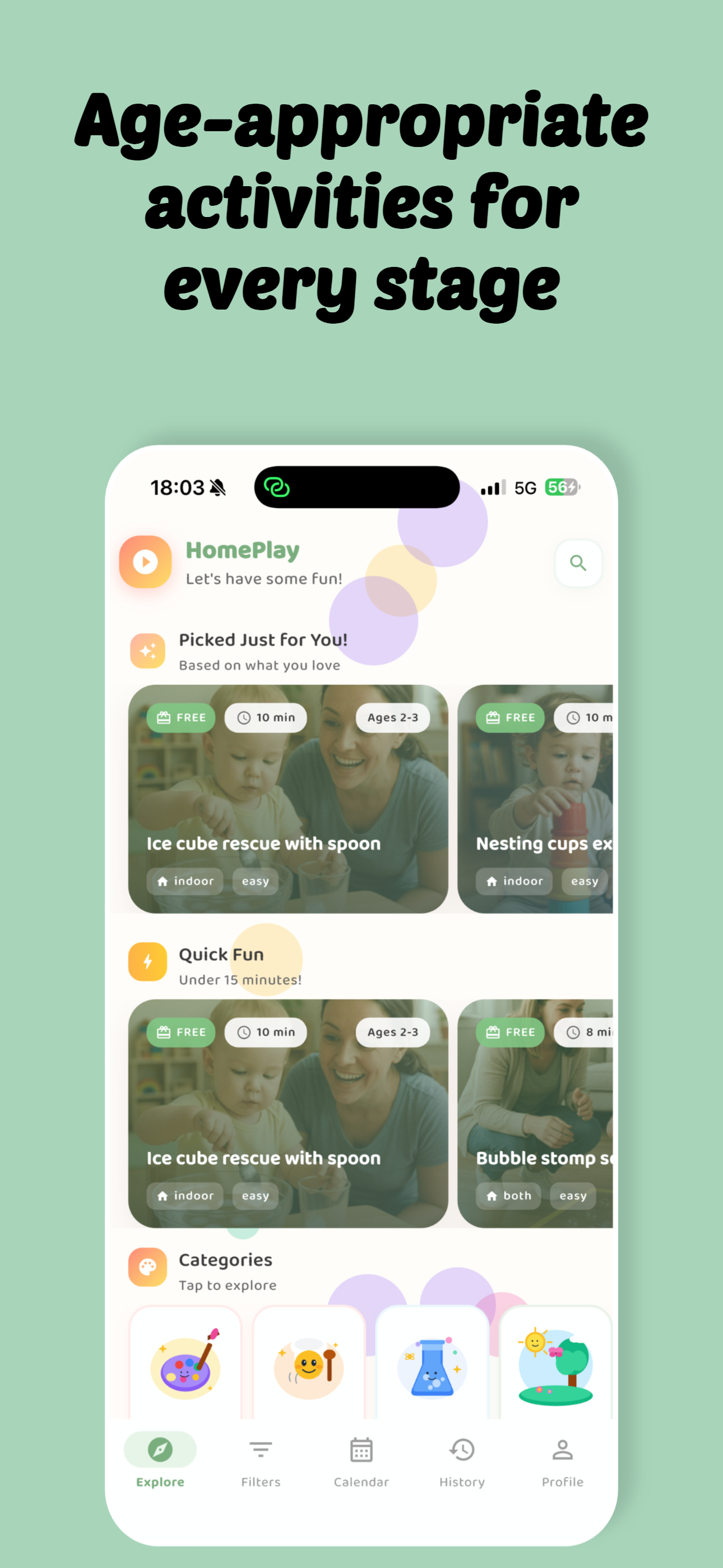 HomePlay activity detail with steps