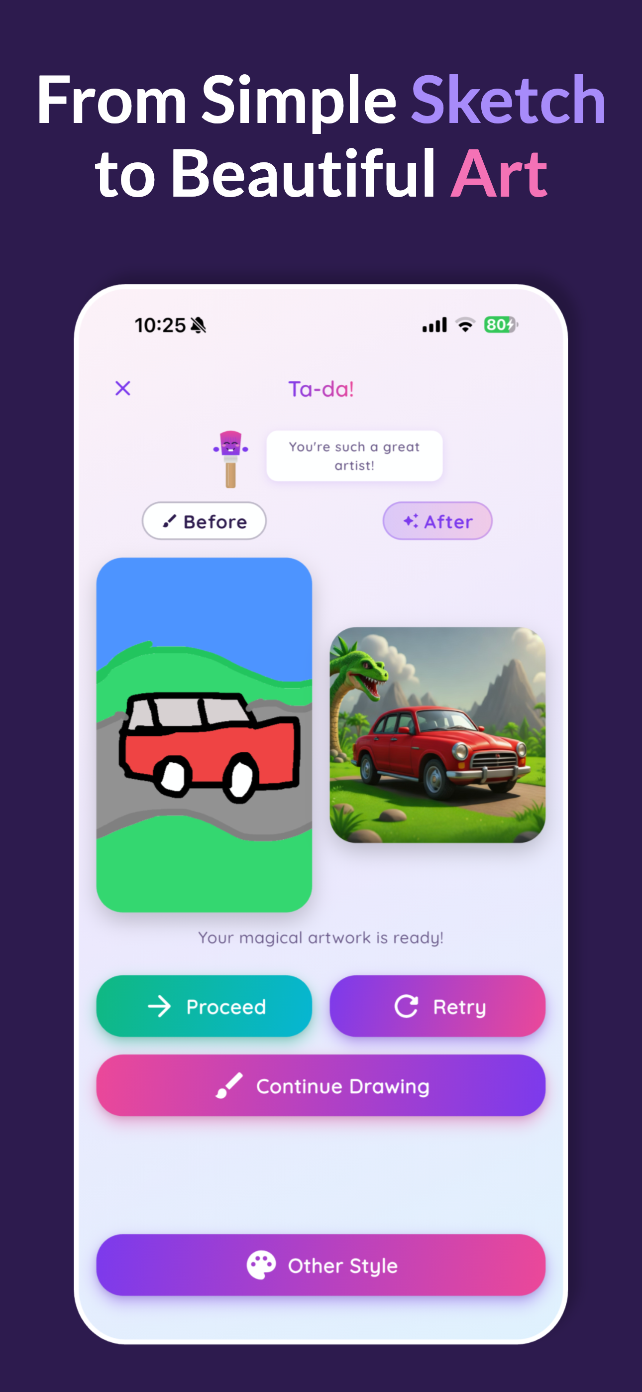 Kids Art Studio AI enhancement